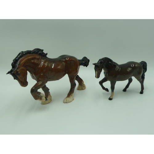 73 - Selection of 6 Royal Doulton Horses including Shire, Foal's and More