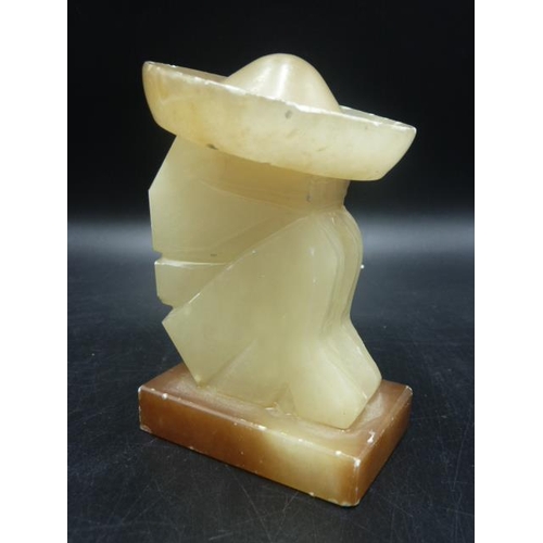 82 - Carved Mexican Marble Figurine Height 4.5