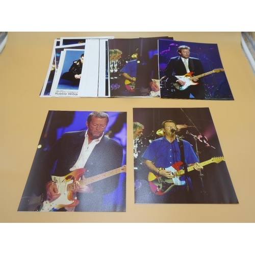 88 - Collection of 24 Publicity Photographs for Superstars of Pop including Blur, Eric Clapton, Rod Stewa... 