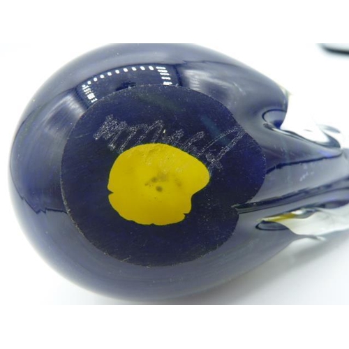 216 - Mdina Glass Bird Figure (3.5