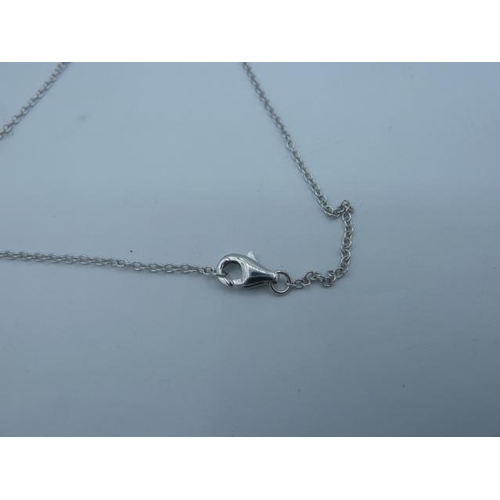 245 - Silver 925 Necklace with Marcasite pendant in presentation box