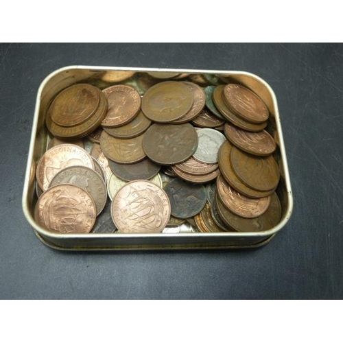 254 - Great Britain Coin Collectors Folder including Half Pennies and Selection of Mixed Coinage