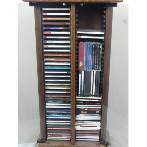 357 - Glass Fronted CD Cabinet Full of CDs incl Elvis