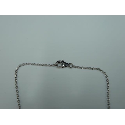 256 - Silver 925 necklace with heart pendant in presentation box