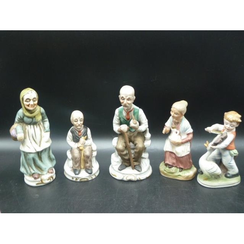 364 - Selection of 10 Capodimonte Style Figurines