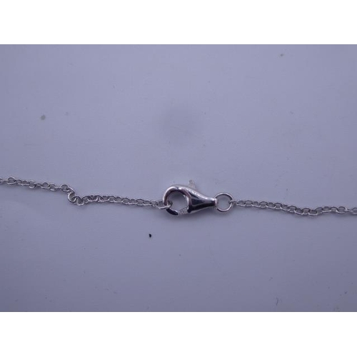 264 - Silver 925 Simulated Pearl Necklace and Chain Complete with Presentation Box