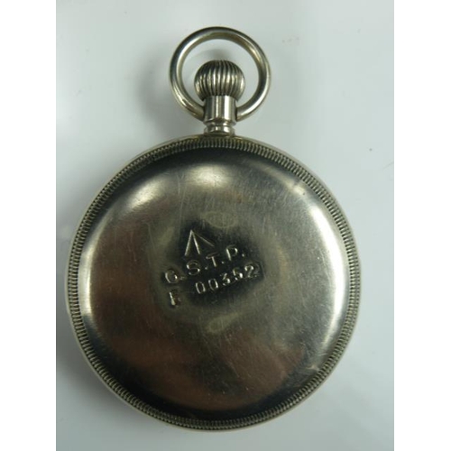 318 - WW2 GSTP Fleurier military pocket watch (Working)