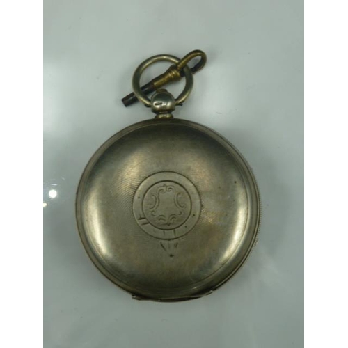 331 - Hallmarked Chester Silver Pocket Watch complete with Key