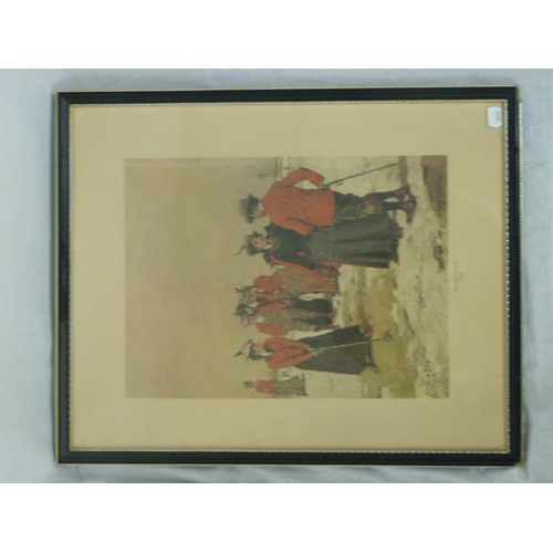 442 - Two Framed and Glazed Victorian Prints depicting Lady Golfer's 1 Drawn by Lucien Davis