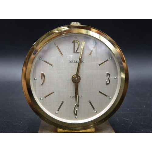 338 - Retro Deluxe 7 Jewel Gilt Clock