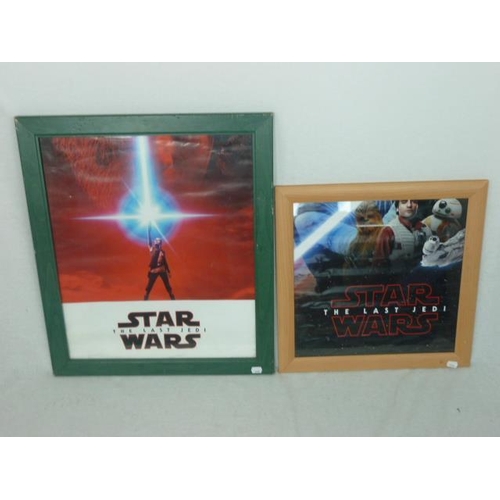 455 - Two Framed and Glazed Star Wars The Last Jedi (Largest 25