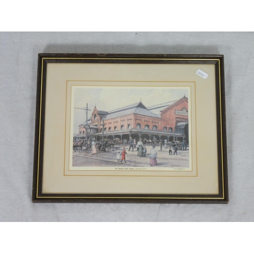 104 - Three prints to include The Market Hall, Wigan