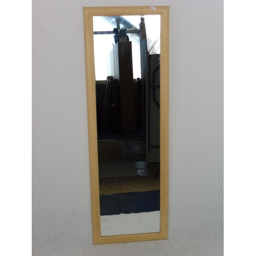 105 - Wood framed mirror (45