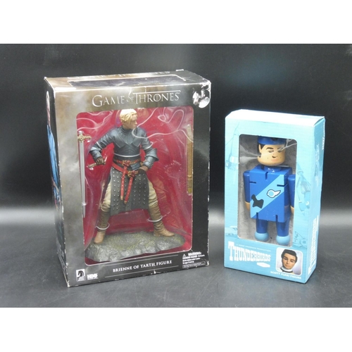 116 - Game Of Thrones Brienne of Tarth figure and Thunderbirds Scott Flexi figure