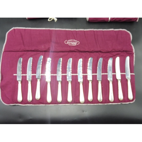 118 - United Cutlers of Sheffield Silver Plated Cutlery Set (Approx 100 Pieces) complete with Cerificate