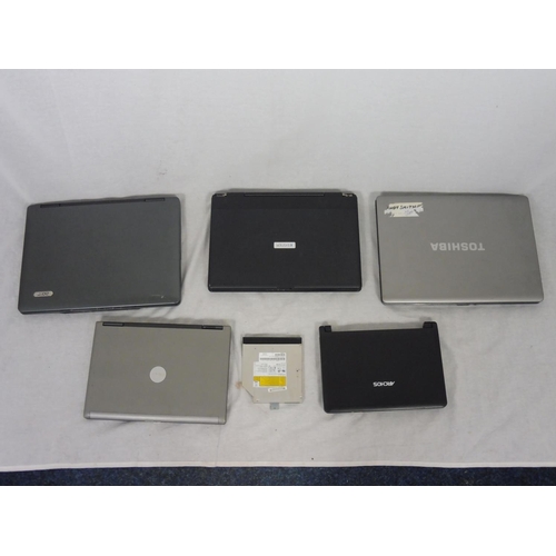 160 - Five Spares or Repairs laptops and Hard drive