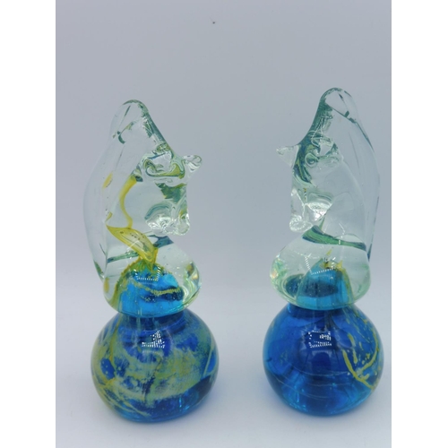 237 - Two M'Dina Glass Seahorses and Other