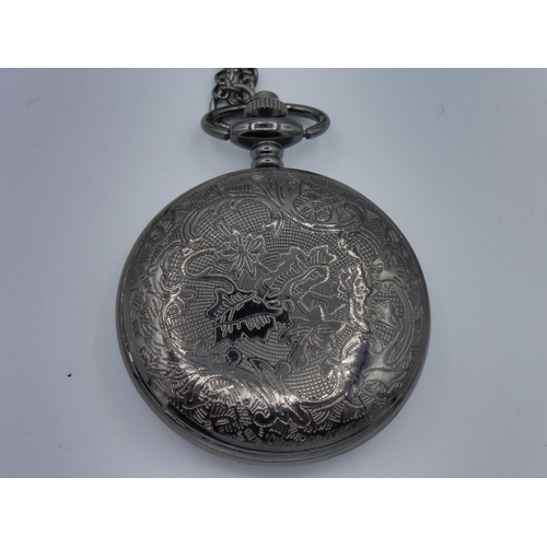 259 - Half Hunter- Tim Burtons The Nightmare before Christmas pocket watch on chain