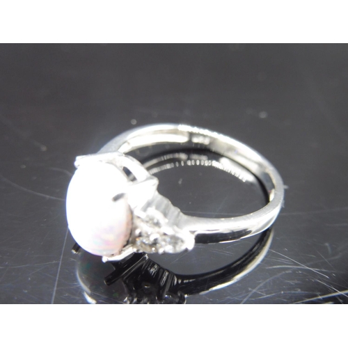 253 - Silver 925 ring in presentation box (size K)