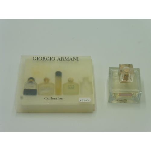 331 - Giorgio Armani Perfume Collection and 75ml Bottle of Intimatley Beckham