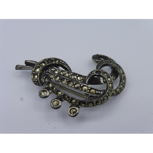 341 - Vintage Marcasite Brooch in Presentation Box