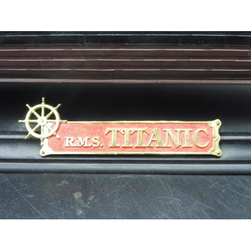 358 - R.M.S Titanic Model on Plinth approx 26