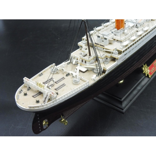 358 - R.M.S Titanic Model on Plinth approx 26