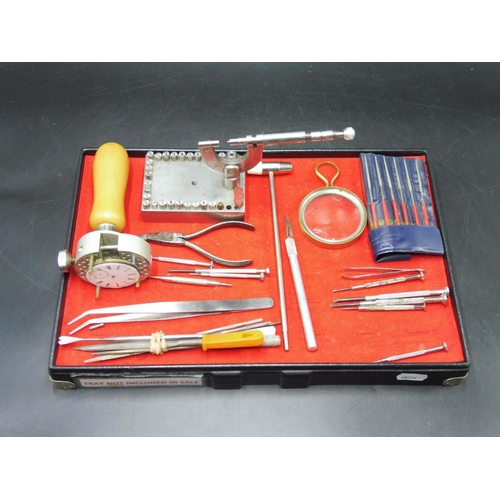 370 - Selection of Watch Making Tools including Staking Tool