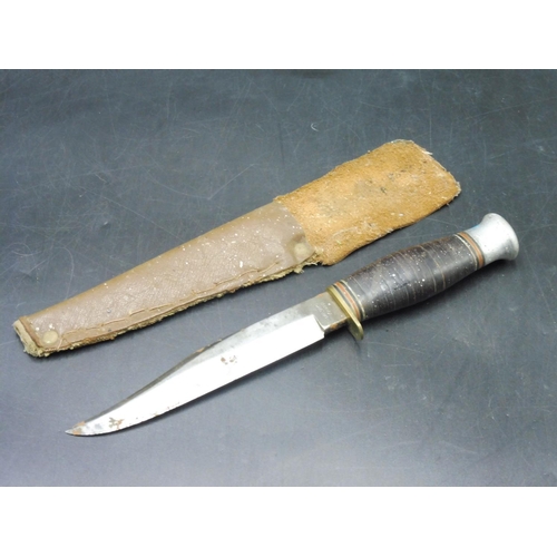 374 - Milbro Kampa Bowie hunting knife With Sheath