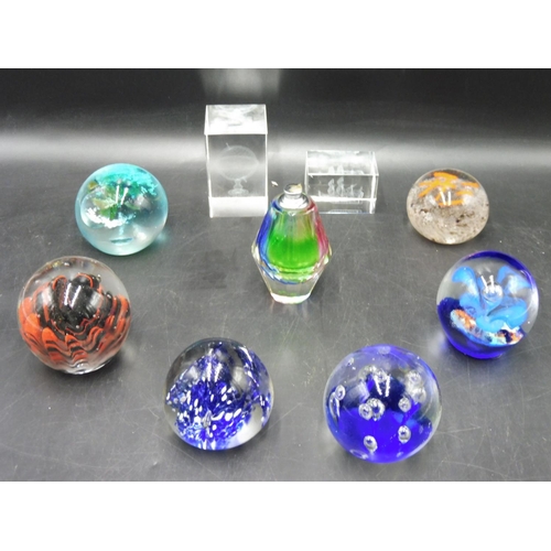 408 - Collection of Nine Paperweights