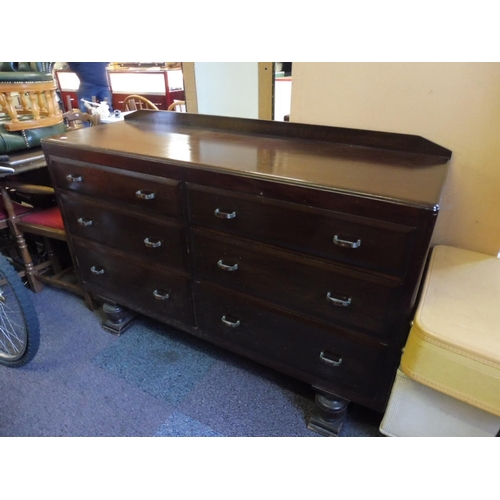 436 - Antique 6 Drawer Sideboard