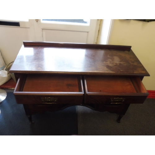 441 - Vintage Mahogany Sideboard with Brass Furniture