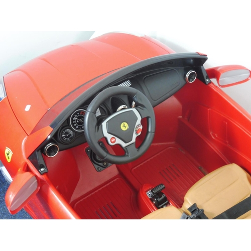 454 - Large Ferrari Child's Ride in Car (No Charger)