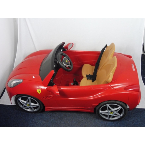 454 - Large Ferrari Child's Ride in Car (No Charger)