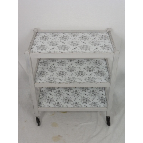 466 - Shabby sheeked tea trolley