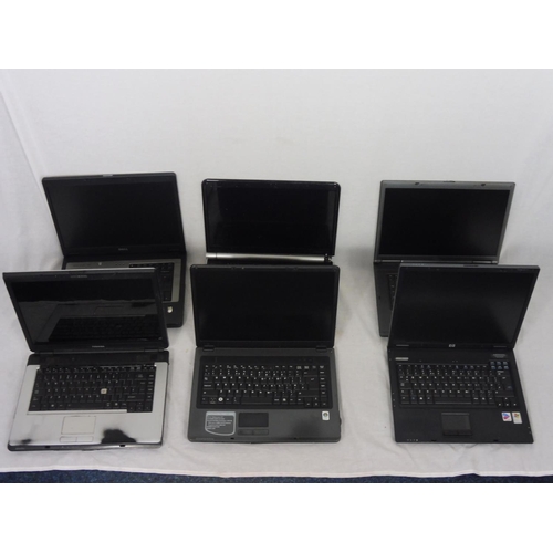 475 - Selection of 6 Laptops including Toshiba, HP and More (Spares or Repairs)