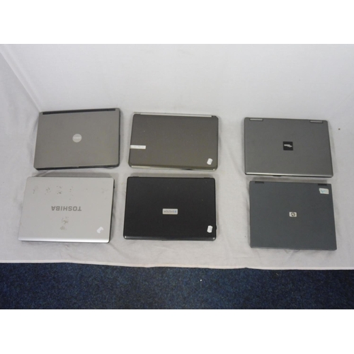 475 - Selection of 6 Laptops including Toshiba, HP and More (Spares or Repairs)