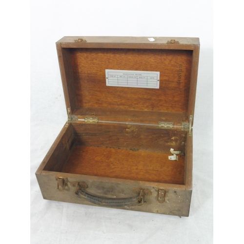 503 - A Military Test Set Box Marked With Military Arrow for a Type 351 . Devoid of Contents