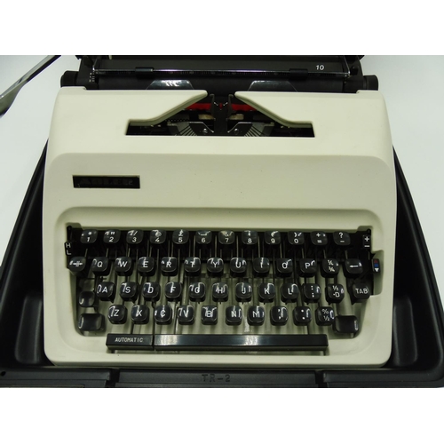 508 - Adler Typewriter in carry case