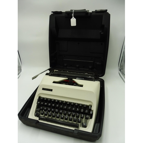 508 - Adler Typewriter in carry case