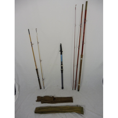 574 - Selection of fishing rods