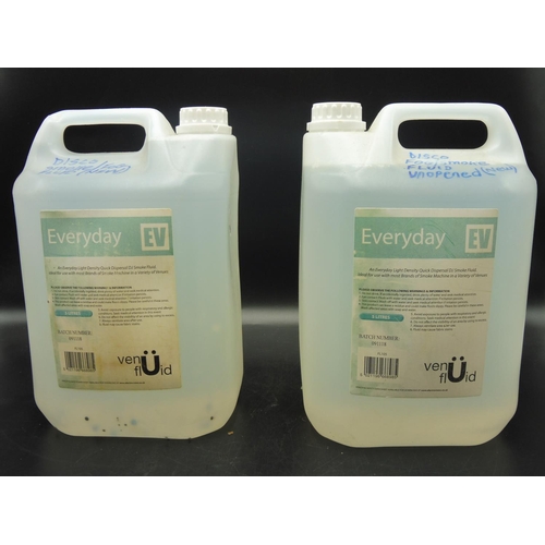 564 - Two 5 Litre Bottles of Disco Smoke / Fog Fluid