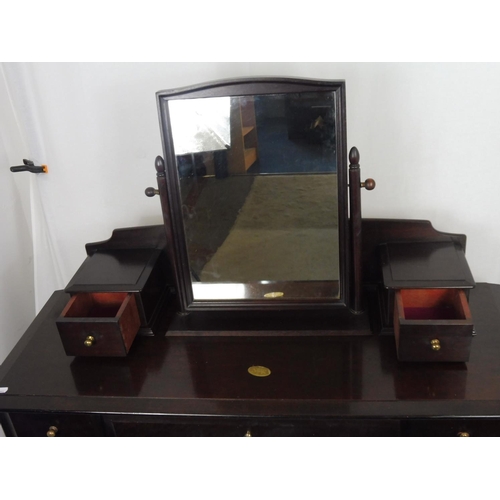 23 - Stag 3 Piece Dressing Table with Freestanding Mirror (47