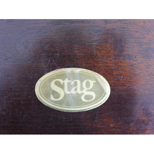 23 - Stag 3 Piece Dressing Table with Freestanding Mirror (47