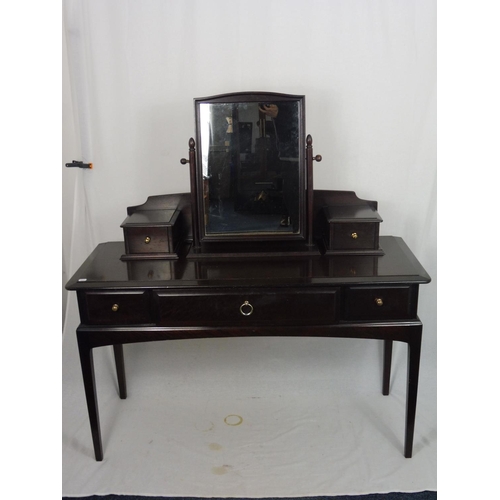23 - Stag 3 Piece Dressing Table with Freestanding Mirror (47