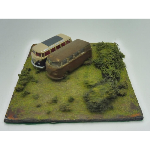 66 - Hand Made Die-Cast Models of Volkswagon Campers on Board (6