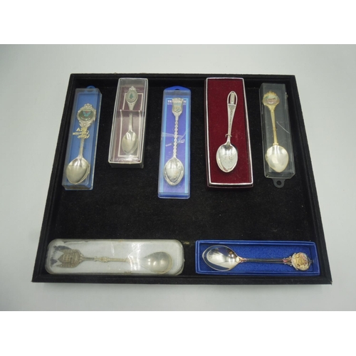 127 - Selection of Commemorative Spoons in Cases Including Silver plate