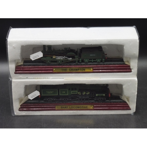 153 - Two Model Trains on Plinths includes Shay Locomotive & The Crampton