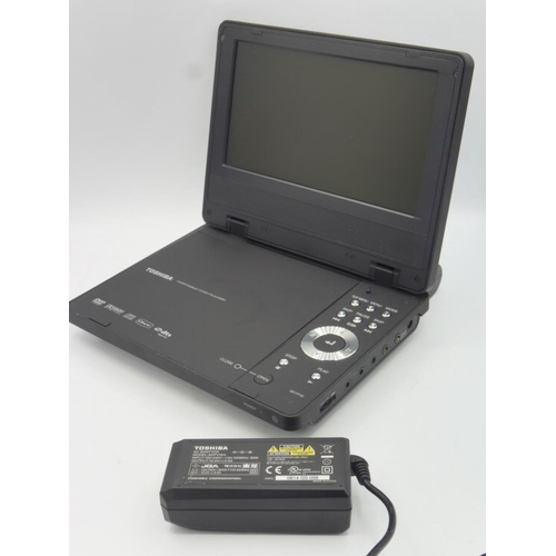 156 - Toshiba portable DVD player complete with power lead (working when tested)