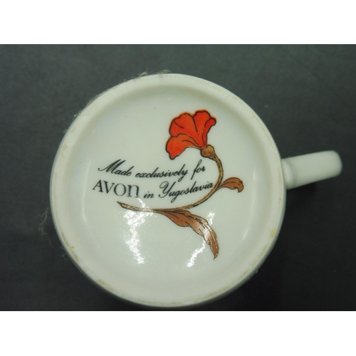 111 - Twelve Piece Avon Flower themed coffee Set